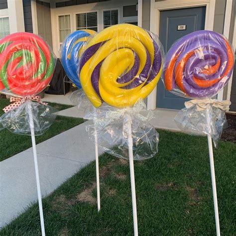 Set of 4/Giant Candy/Giant Lollipop/ Candy Props/ Giant | Etsy