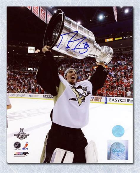 Marc-Andre Fleury Signed Penguins 2009 Stanley Cup 8x10 Photo (AJ ...