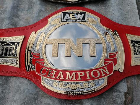 Buy TNT AEW Belt TNT AEW Wrestling Championship Replica Belt Red 50inch ...