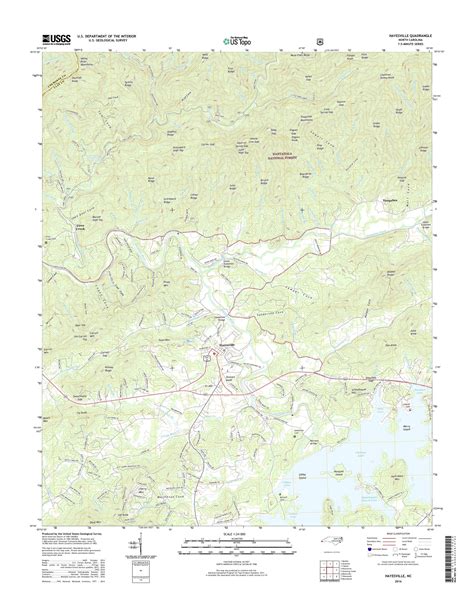 MyTopo Hayesville, North Carolina USGS Quad Topo Map