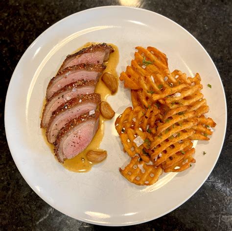 [homemade] Duck and Waffle Fries : r/food