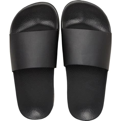 Buy Fluid Womens Plain Sliders Black