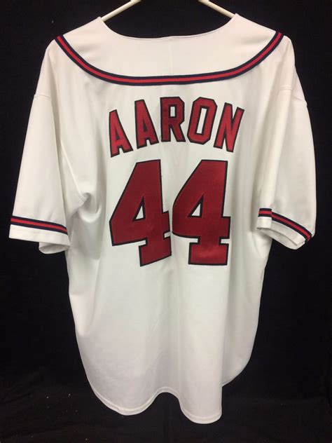 HANK AARON ATLANTA BRAVES BASEBALL JERSEY