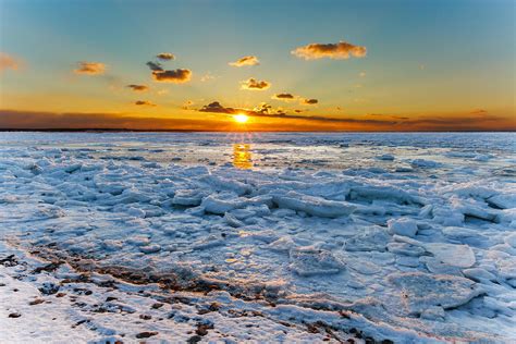 Long Island Sound In Winter Photograph by Sean Mills