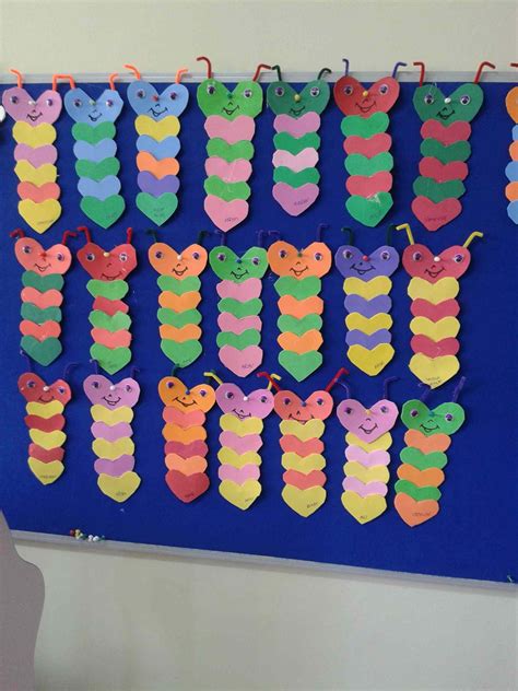 heart caterpillar craft Preschool Teacher, Preschool Crafts, Kindergarten, Crafts For Kids ...