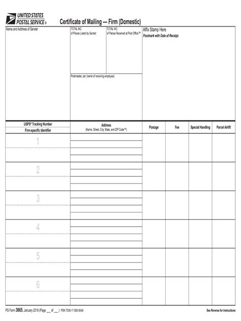 Printable Ps Form 3817 - Printable Forms Free Online