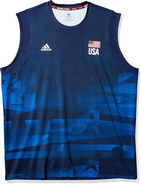 Amazon.com: adidas Mens USA Volleyball Primeblue Jersey : Clothing ...