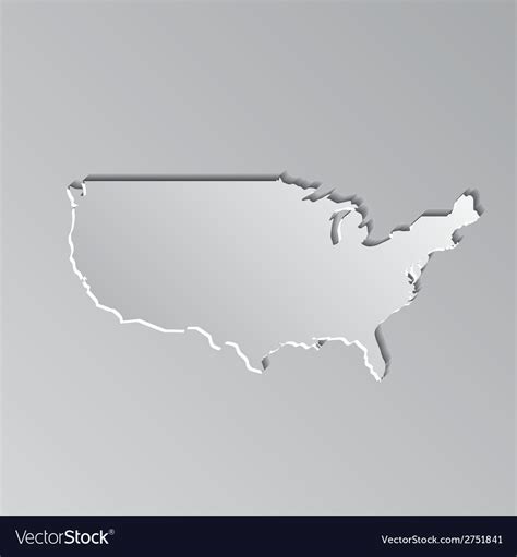 Usa map Royalty Free Vector Image - VectorStock