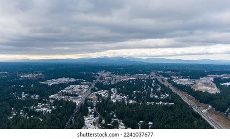 Aerial View Lacey Washington December 2022 Stock Photo 2241037677 ...