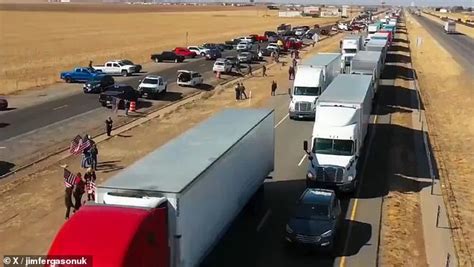 MAGA truck convoy called 'Army of God' heads to southern border as experts warn border crisis ...