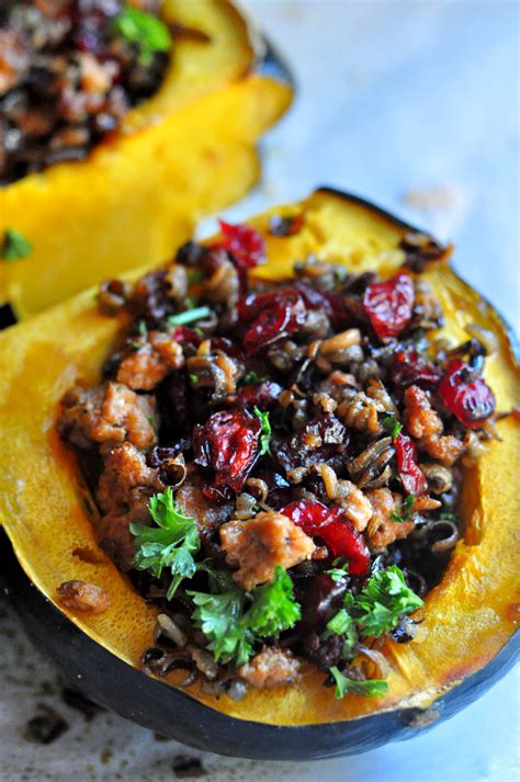 Healthy Stuffed Acorn Squash recipes - Dining with Alice