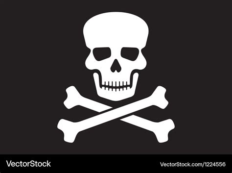 Pirate flag Royalty Free Vector Image - VectorStock