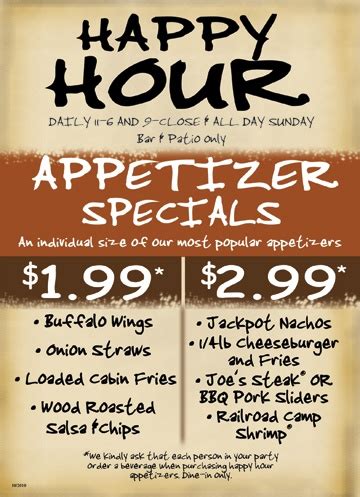 TahoeJoes.Com - Happy Hour | Best happy hour, Happy hour deals, Popular ...