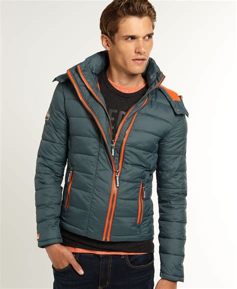 Mens - Fuji Double Zip Jacket in Green | Superdry