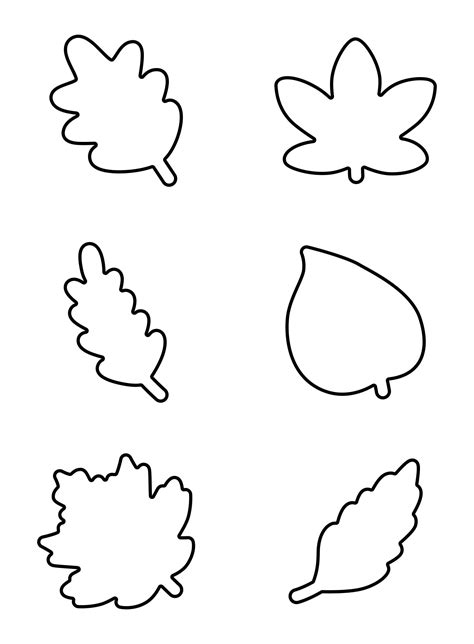 5 Best Images of Printable Fall Leaves Shapes - Printable Leaf Shapes, Fall Leaves Templates ...