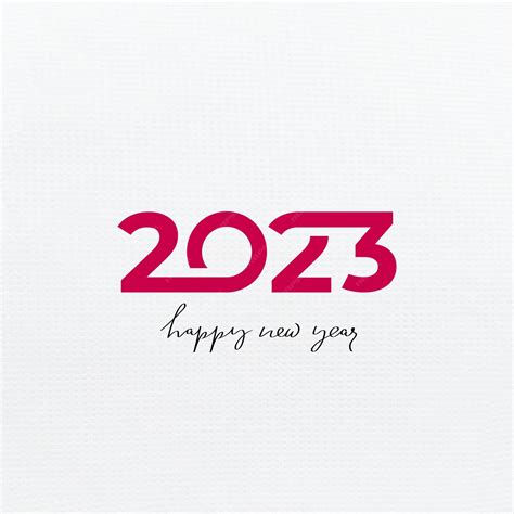 Premium Vector | Trend logo 2023 Happy New Year text design 2023 number ...