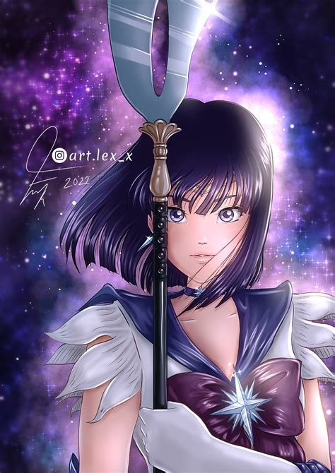 Sailor Saturn fan art by me : r/sailormoon