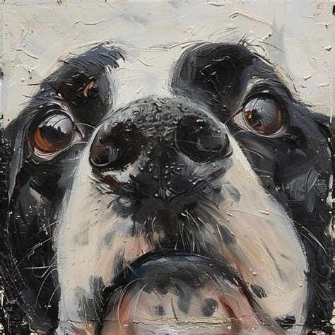 Oil Painting Dog Portrait Art Print Free Stock Photo - Public Domain Pictures