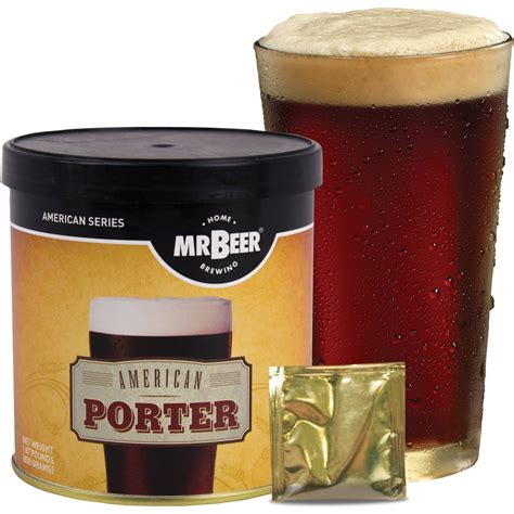 Mr. Beer American Porter Craft Beer Refill Kit, Contains Hopped Malt Extract Designed for ...