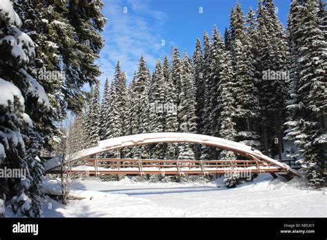 Rainbow Bridge in Winter Stock Photo - Alamy