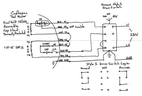 Single Phase Motor Wiring Schematic