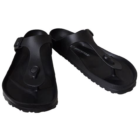 Pre-Owned Birkenstock Black Rubber Sandals | ModeSens