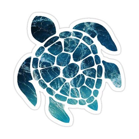 Sea Turtle Sticker by JaidenMarie | Preppy stickers, Cute laptop ...