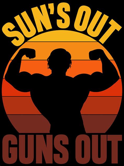 Suns Out Guns Out Poster Copy Painting by Emily Carrie - Fine Art America