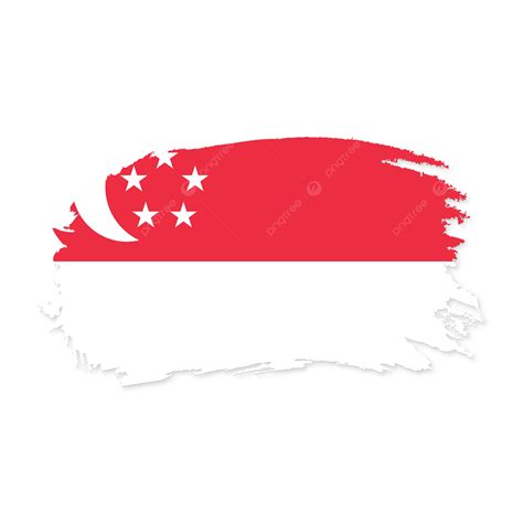 Singapore Stock Flag Vector With Transparent, Singapore, Singapore Flag, Singapore National ...