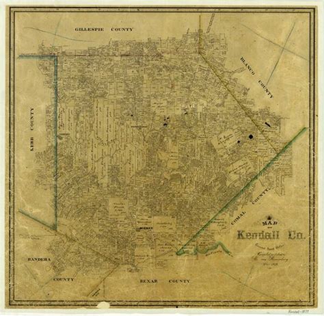 Map of Kendall County – Legacy of Texas