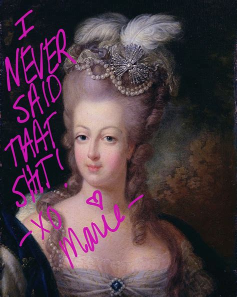 Marie Antoinette the Autograph I Never Said That Modern Art Print - Etsy