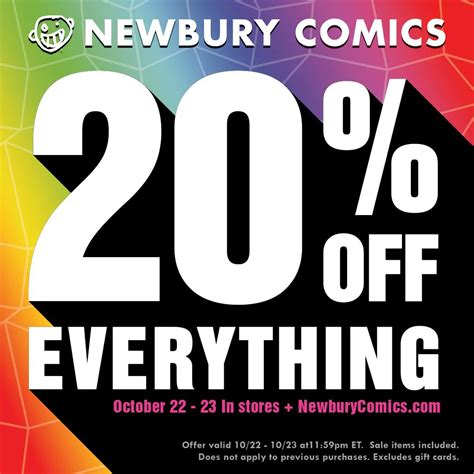 Newbury Comics on Twitter: "RT @deathwishinc: Head on over to @newburycomics and save 20% on ...