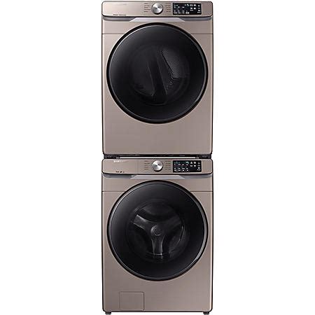 SAMSUNG Stackable 4.5 cu. ft. Front Load Washer & 7.5 cu. ft. Dryer ...