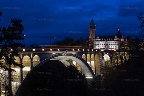 Luxembourg landmarks night view – Stock Images Luxembourg