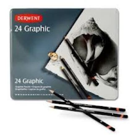 Buy Stationary - 24 GRAPHIC DERWENT PENCILS 9B - 9H | Lilydale Books