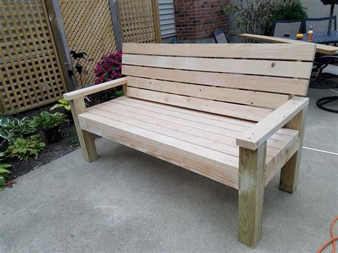 DIY Sturdy Garden Bench- Free Building Plans - The Creative Mom | Wood bench outdoor, Outdoor ...