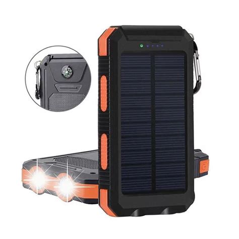 Led Camping Light Solar Powerbank 10000mah Portable Solar Power Bank ...