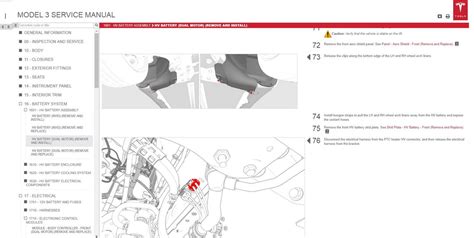 Tesla Model 3 Model S Model X Model Y Roadster 2022 Service Part Manual ...