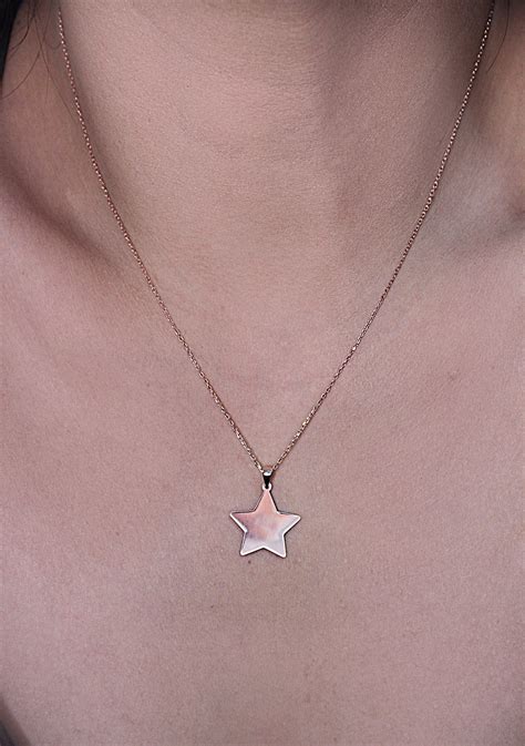 Star Shaped Necklace Custom Necklace Christmas Gift | Etsy