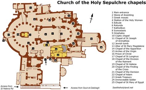 Map Of Holy Sepulchre Cemetery