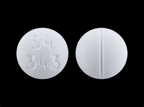 Pill Finder: 54 343 White Round - Medicine.com