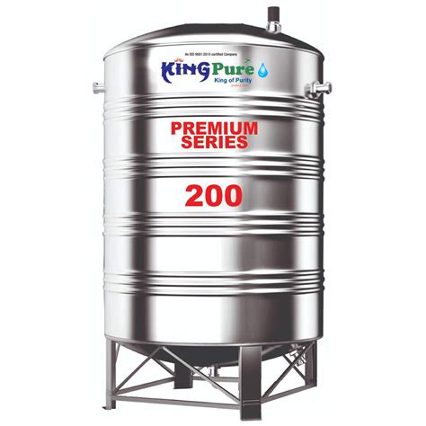 Kingpure premium Series 200 LTRS Stainless Steel Water Tanks