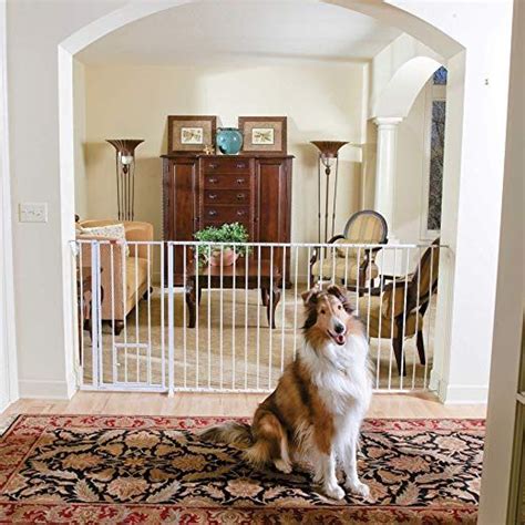 Carlson Maxi Extra Tall Walk-Thru Pet Gate in White Review | Dog gate, Pet gate, Indoor dog fence