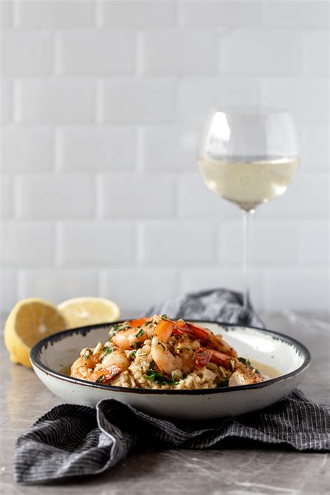 Shrimp Scampi Risotto — Cooking with Cocktail Rings