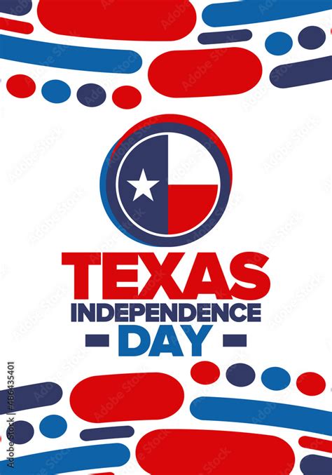 Texas Independence Day. Texas flag. Lone star flag. Freedom holiday in ...