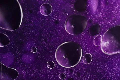 "Purple Bubbles On Abstract Background" by Stocksy Contributor "Cosma ...