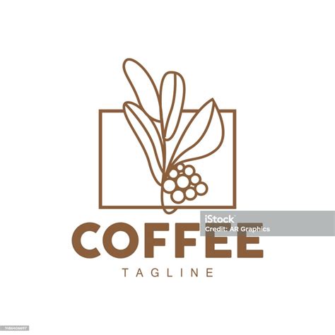 Coffee Logo Coffee Tree Design Cafe Drink Vector Icon Brand Illustration Symbol Stock ...