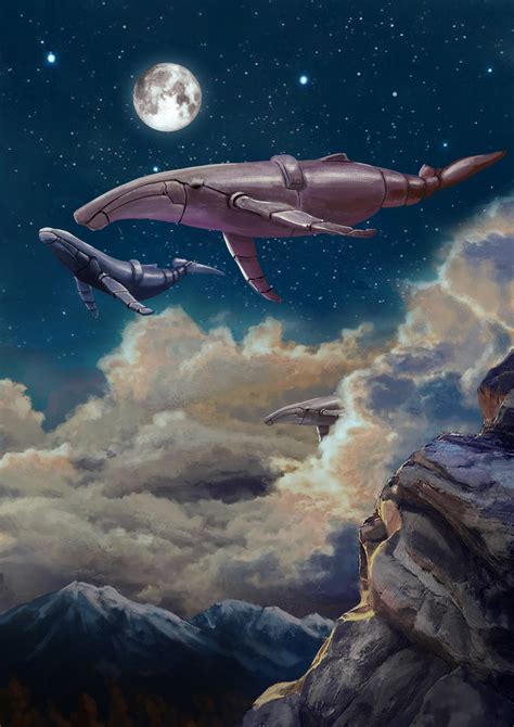 ArtStation - Sky whales