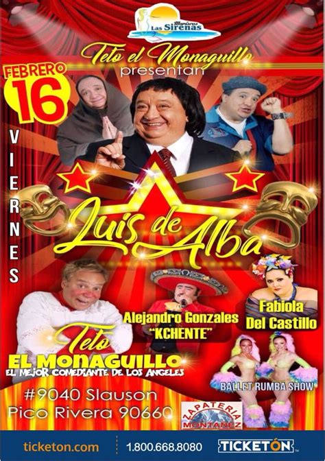 Luis de Alba Pico Rivera Tickets Boletos Marsicos Las Sirena