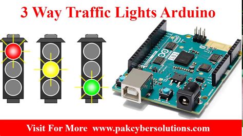 Arduino Tutorials Arduino 3 Way Traffic Light Project Arduino Projects ...